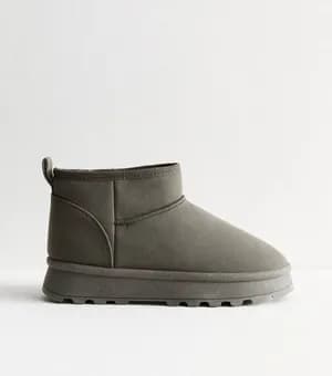 faux suede lined ankle boots