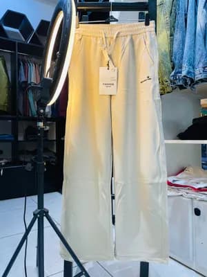 Wide Leg Drawstring Sweatpants Trousers