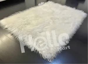 White Fur Rug Mat