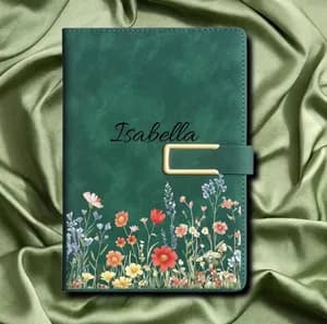 Custom Personalized Floral Notebook