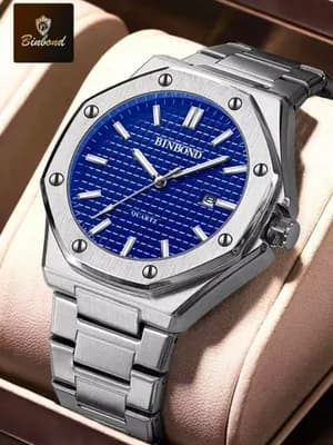 BINBOND Classic Fashion Watch for Men Stainless Steel