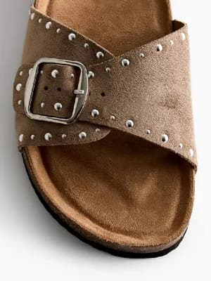 Primark studded single strap footbed sandals