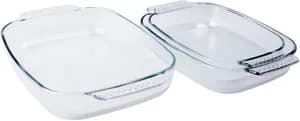 Tempered glass bakeware set 3pcs