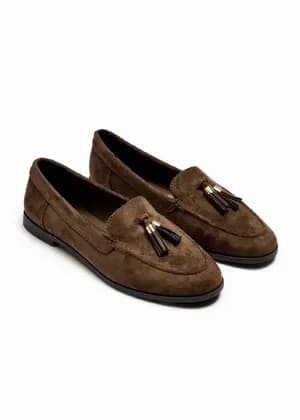 Papaya Matalan Tassel Faux Suede Loafer