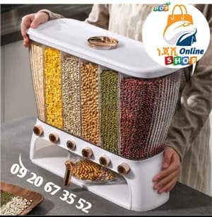 የጥራጥሬ ማስቀመጫ 6 ክፍልፋይ