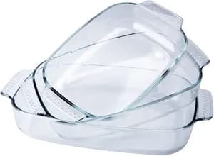 Tempered glass bakeware set 3pcs