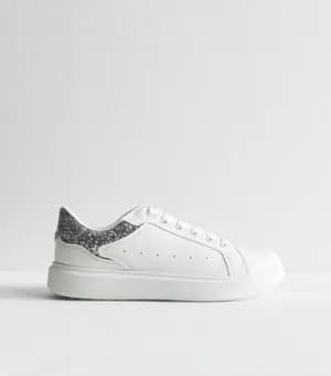 New Look Glitter Panel Trainers