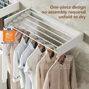 Wall Mounted Foldable Cloth Drying Rack