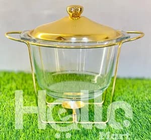 4L Glass Food Warmer Serving Dish
