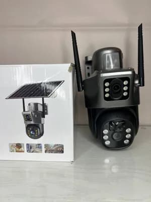 Solar Dual-Lens Security Camera