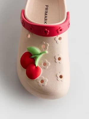 Primark kids fruit badge clog