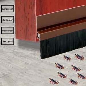 Door Bottom Strip Sealer with Brush