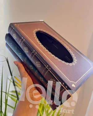 Book Design Tissue Holder Box