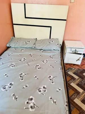 Bed With Mattress And Nightstand
