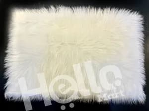Small White Fur Rug