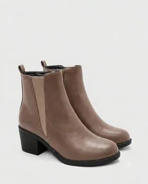 Square block heel ankle boots