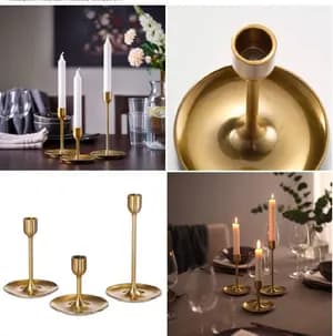 IKEA Candlestick Set of 3