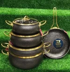 Phisma 9 pcs non-stick cookware set
