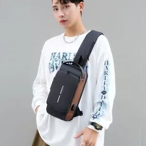 Multifunction USB Crossbody Bag