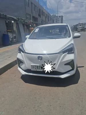 2023 Electric Hatchback White Car