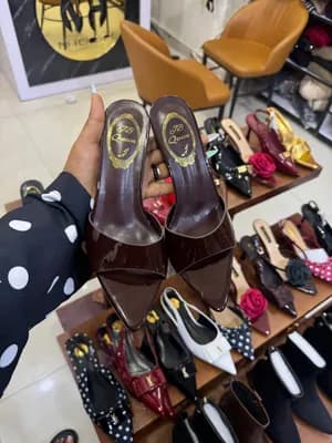 Women's Size 37 Heeled Mules