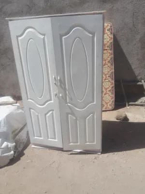 Two-Door Wooden Wardrobe Cabinet