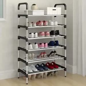 6 Layer Stainless Steel Shoe Rack