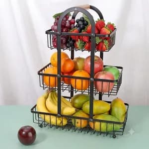 3 TIER FRUITS BASKET