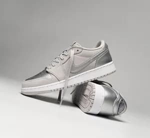 Nike Air Jordan 1 Low Metallic Silver