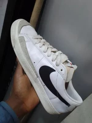 Nike White Black Swoosh Sneaker