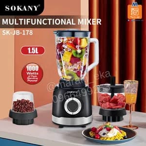 Sokany 3 in 1 Blender 1.5L