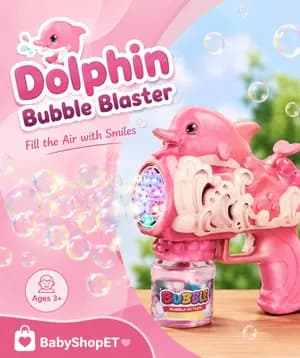 Pink Dolphin Bubble Gun