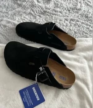 Birkenstock Boston Clog Suede Sandals