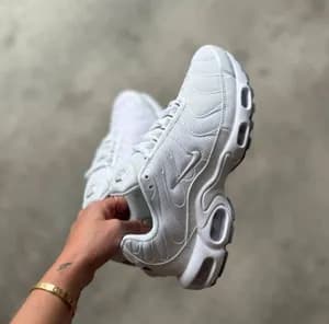 Nike Air Max Plus TN Triple White Sneakers