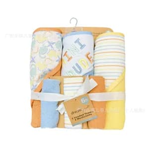 3 Piece Hooded Towel 3 Piece Washcloths