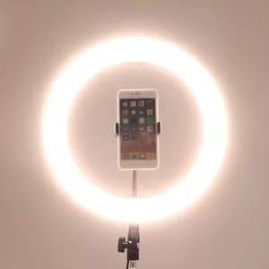Ring Light 14'' with Three Phone Holder and Remote Controller