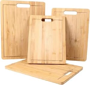 3-Piece Bamboo Cutting Board Set