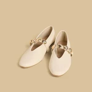 MAX Seashell Embellished Ballerina Shoes