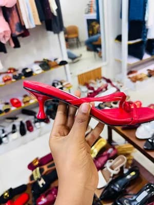Jimmy Choo Red Heeled Sandals Size 38