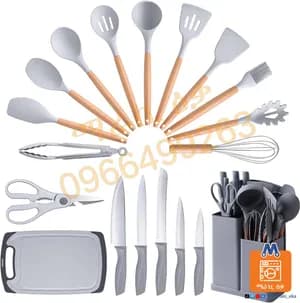 19-Piece Silicone Kitchenware Set