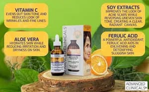 Advanced Clinicals Brightening Vitamin C Face Serum