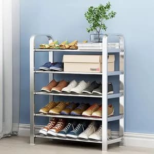 4-Layer Stainless Steel Shoe Rack