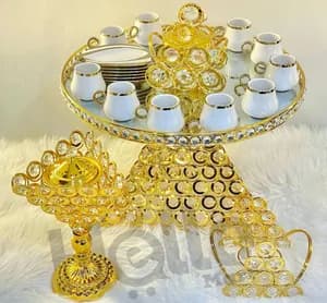 Large Coffee Tray Set with Accessories