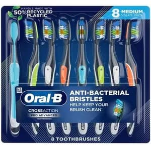 Oral-B CrossAction Pro Advanced Toothbrushes (8 in 1)