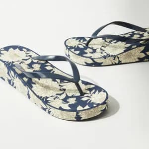 MAX all over floral print flip flops