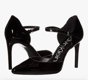 Calvin Klein Roya patent leather pointed-toe pump