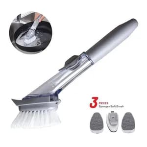 Long Handle Pot Brush with Soap Dispenser