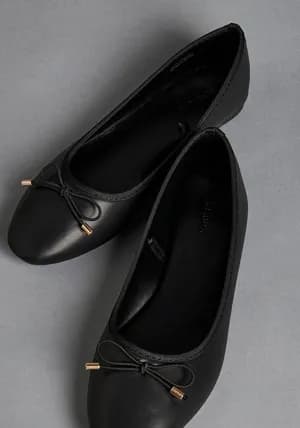 MAX plain bow ballerina