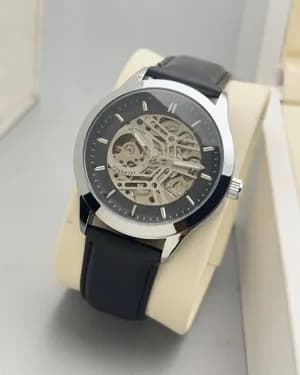 Armani Exchange Automatic Leather Watch