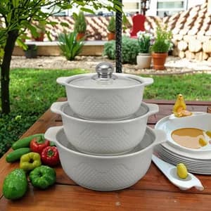 Porcelain Soup Pot 3 Pieces